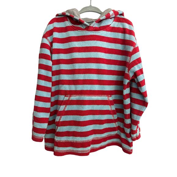 Mini Boden Towelling Hoodie Pullover Unisex Size 5/6 Beach Pool - Picture 1 of 2